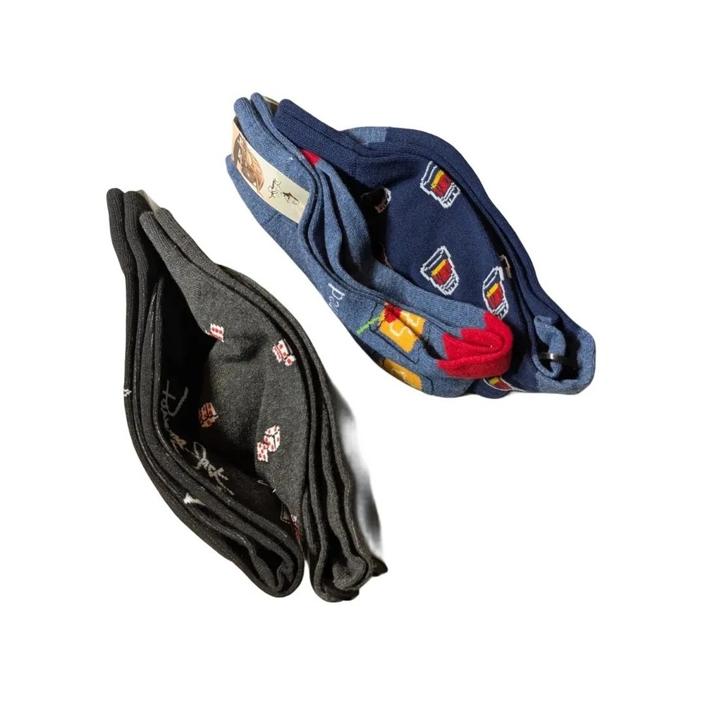 Panama Jack Novelty Socks Poker & Call Me Old Fashioned 4 Pair Sz 8-10 NWT - Picture 3 of 4